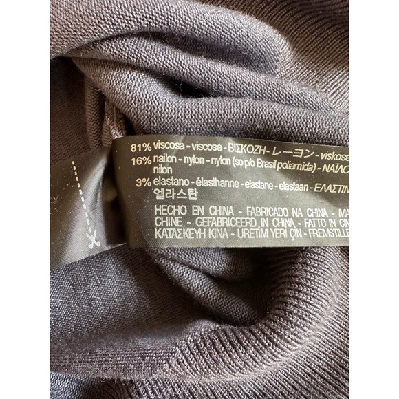 Zara knit short sleeve top with jeweled neckline, NWT, S - Picture 10 of 12